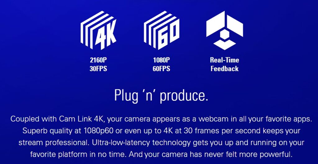 Elgato Cam Link 4K specs