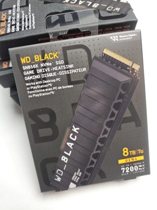 WD_BLACK SN850X 8TB with Heatsink диск накопичувач NVMe SSD США для PS5 8 TB Gen4 PCIe 4.0 x4 7200 MB/s – WDS800T2XHE WD BLACK Western Digital