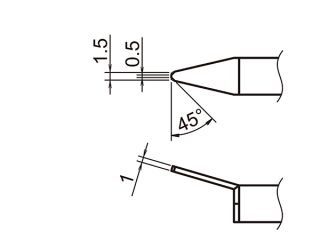 Hakko A1388 жало до пінцета оригінал