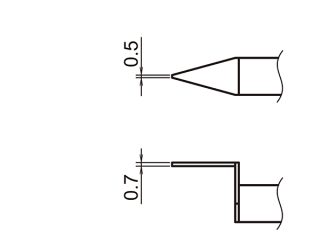 Hakko A1577 жало до пінцета оригінал