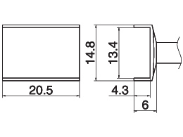 Hakko T15-1009 паяльне жало оригінал