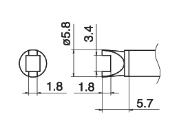 Hakko T15-R34 паяльне жало оригінал