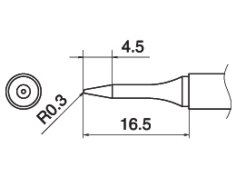 Hakko T15-SB03 паяльне жало оригінал