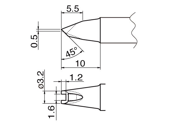Hakko T20-1611 паяльне жало оригінал