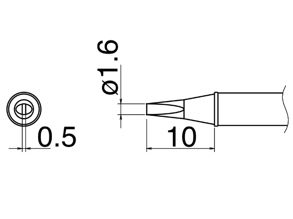 Hakko T31-01D16 паяльне жало оригінал - Зображення 2