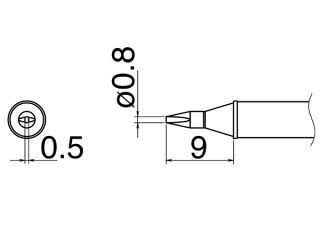 Hakko T31-03D08 паяльне жало оригінал