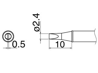 Hakko T31-03D24 паяльне жало оригінал