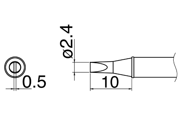 Hakko T31-03D24 паяльне жало оригінал
