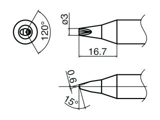 Hakko T33-1610 паяльне жало оригінал