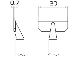 Hakko T8-1010 паяльне жало оригінал