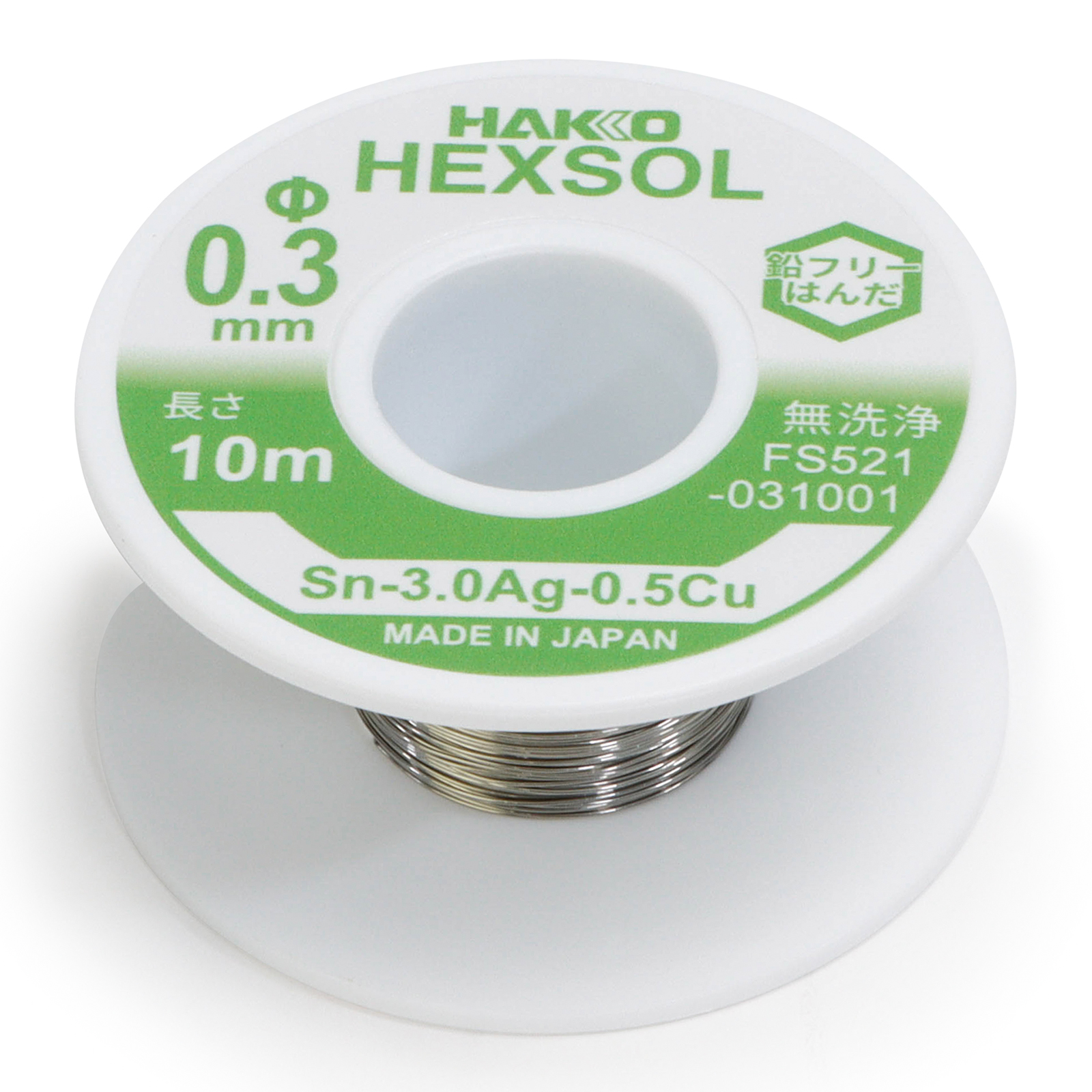 Hakko FS-521-031001 припій Sn-3.0Ag-0.5Cu Φ0.3мм оригінал