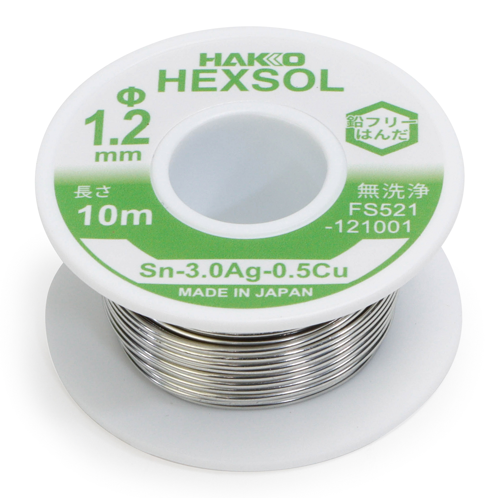 Hakko FS-521-121001 припій Sn-3.0Ag-0.5Cu Φ1.2мм оригінал